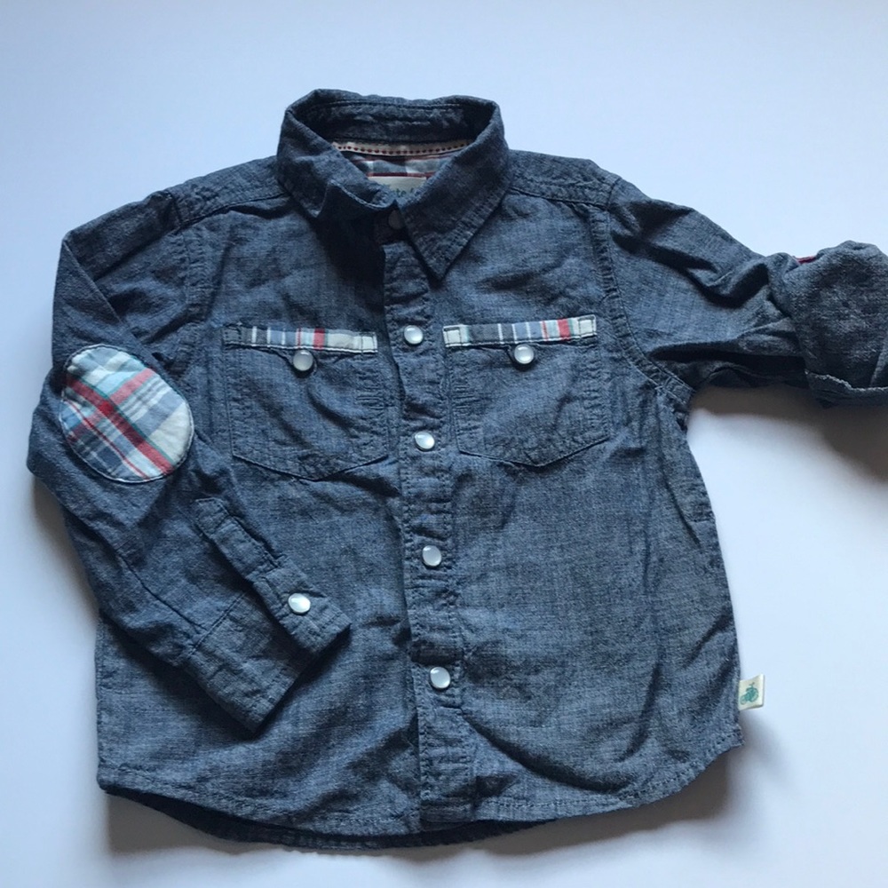 Baby Route 66 Denim Patch long sleeve